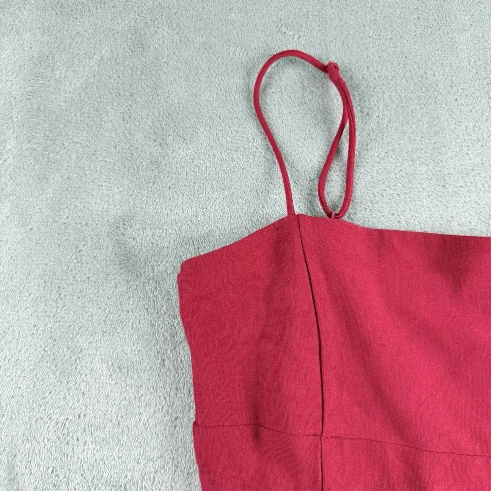 Urban Outfitters Mini Dress Womens Medium Red Adjustable Thin Straps Stretch Y2K - Picture 5 of 14